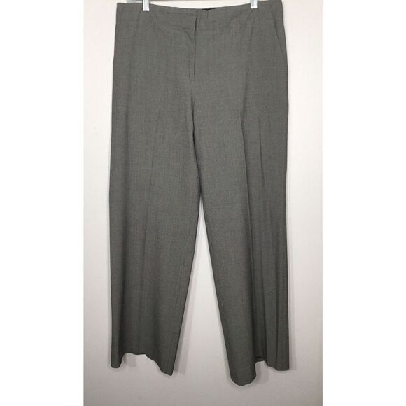 Liz Claiborne Womens Large Dress Pants‎ Trousers Career Black Houndstooth - Picture 1 of 12